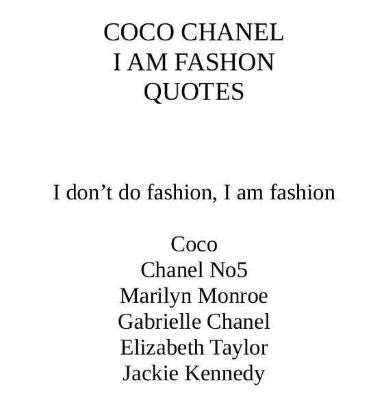 Chanel I Am Fashion (2024)