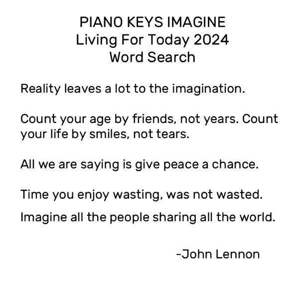 Imagine Living For Today (Sold)